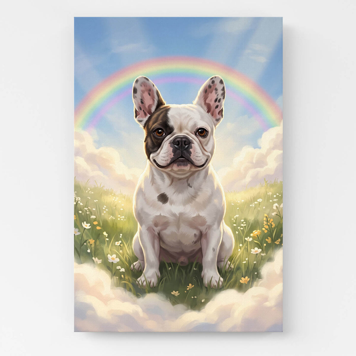 Portrait de chien au Pont de l’Arc-en-ciel d'après ta photo - toile