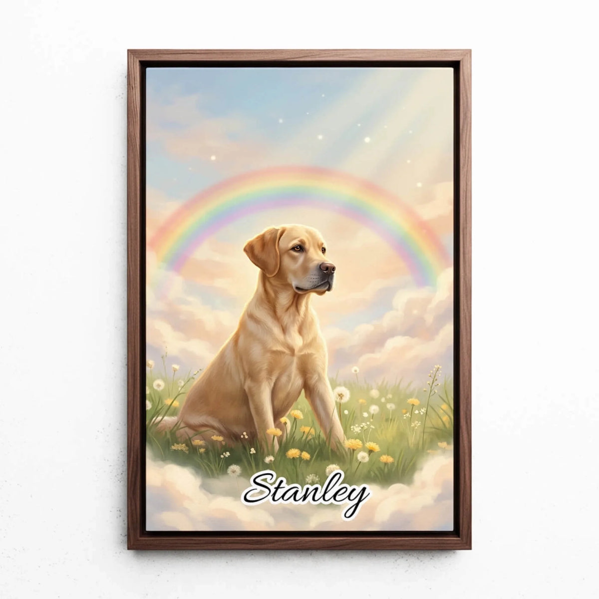 hundeportrait-leinwand-schattenfugenrahmen