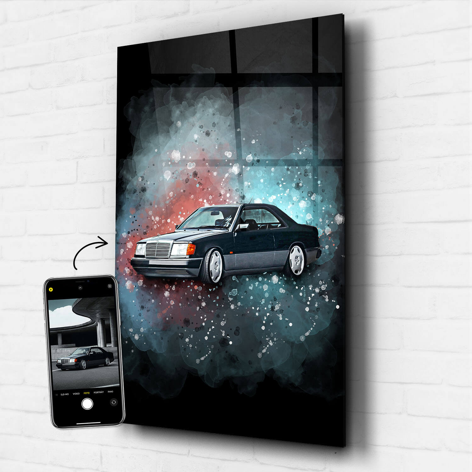 Auto Acrylglasbild personalisiert
