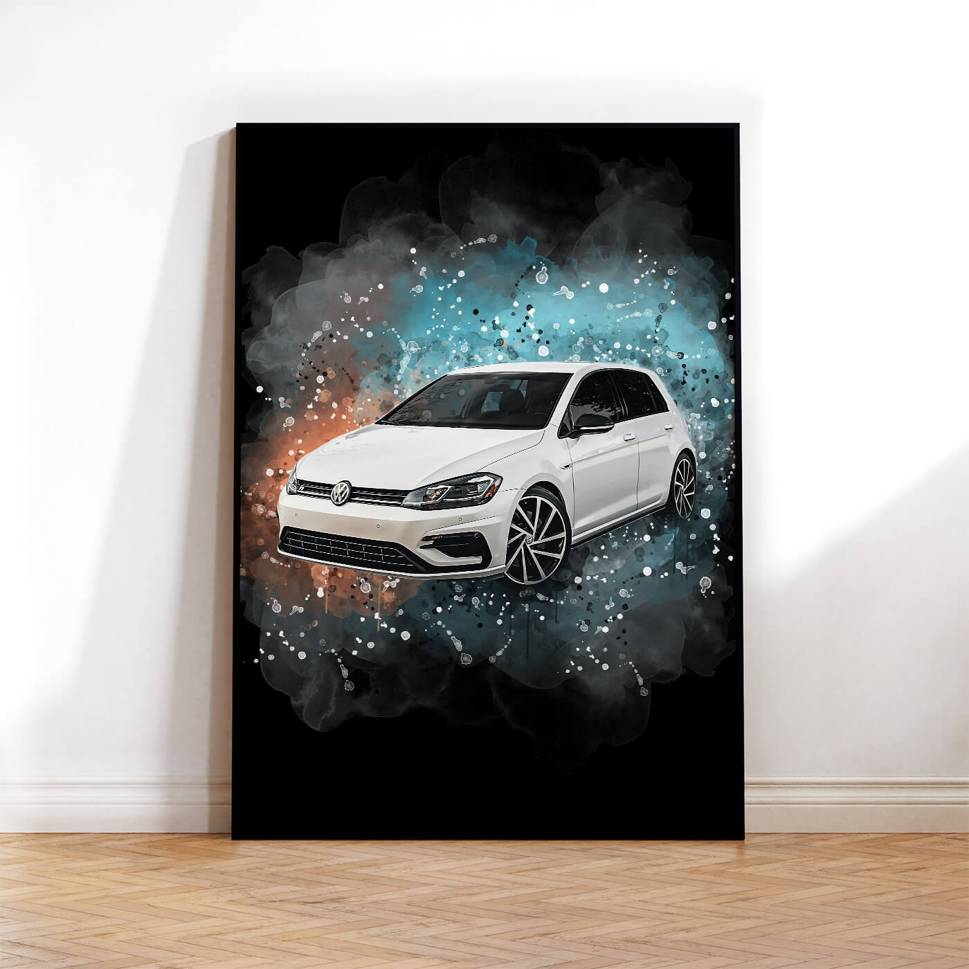 Auto als Poster personalisiert