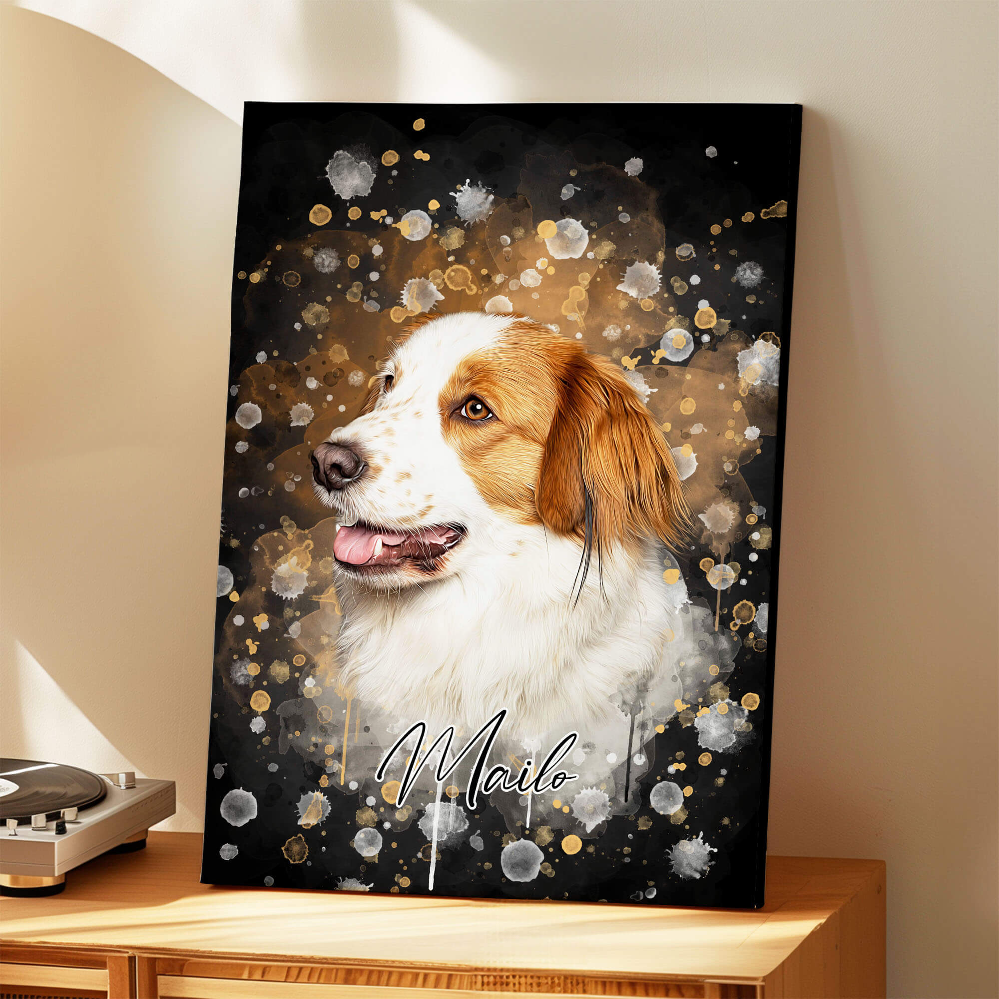 Portrait d'animal dans un style aquarelle