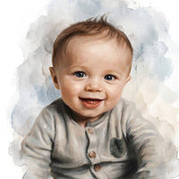 Bébé aquarelle