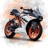 Aquarelle moto