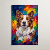 Portrait de chien style pop art d'après ta photo - affiche