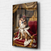 Portrait de chien style Renaissance d'après ta photo - verre acrylique