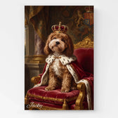 Portrait de chien style Renaissance d'après ta photo - toile