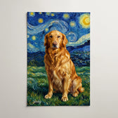 Portrait de chien style Van Gogh d'après ta photo - affiche