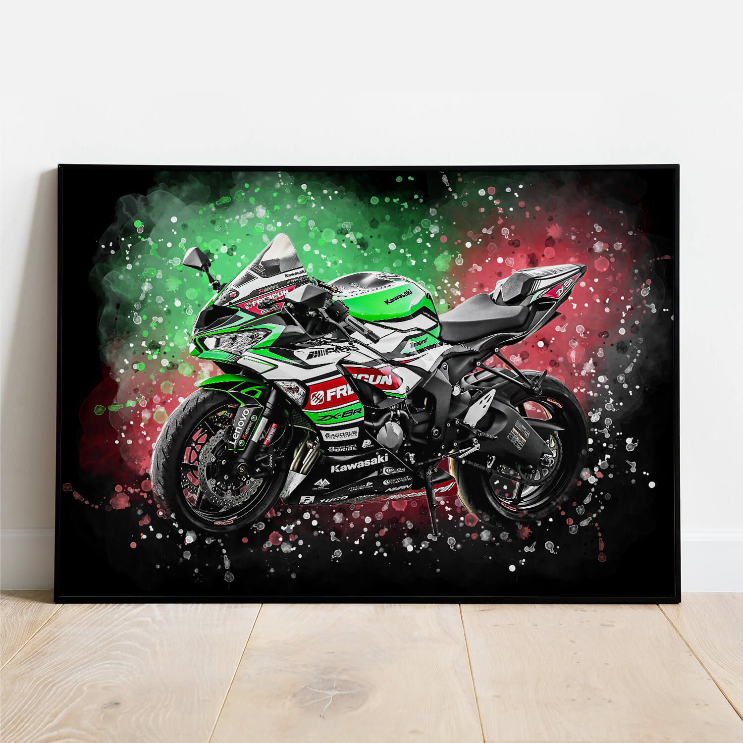 Motorrad Poster personalisiertes Geschenk