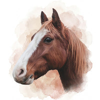 Chevaux à l’aquarelle