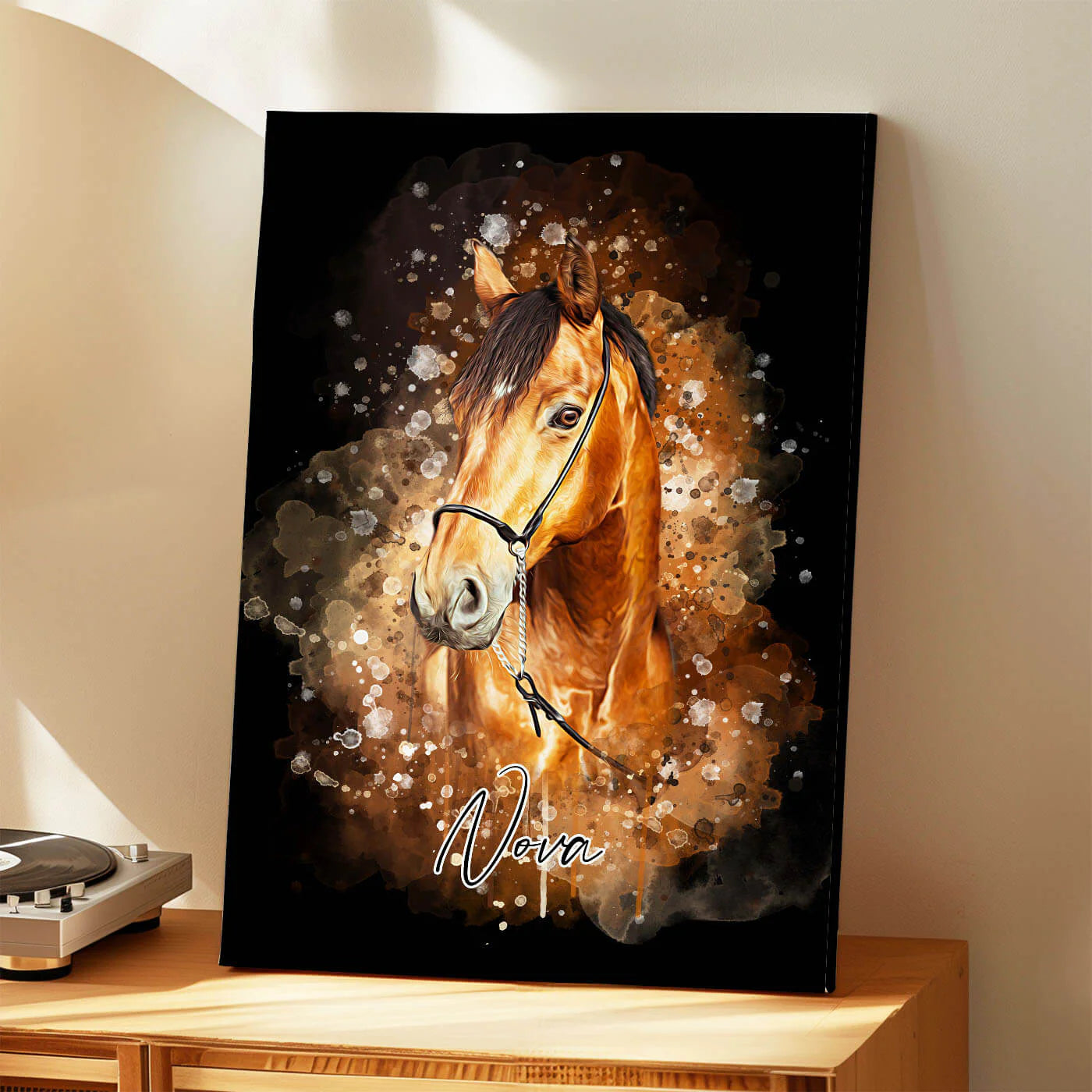 Portrait d'animal dans un style aquarelle