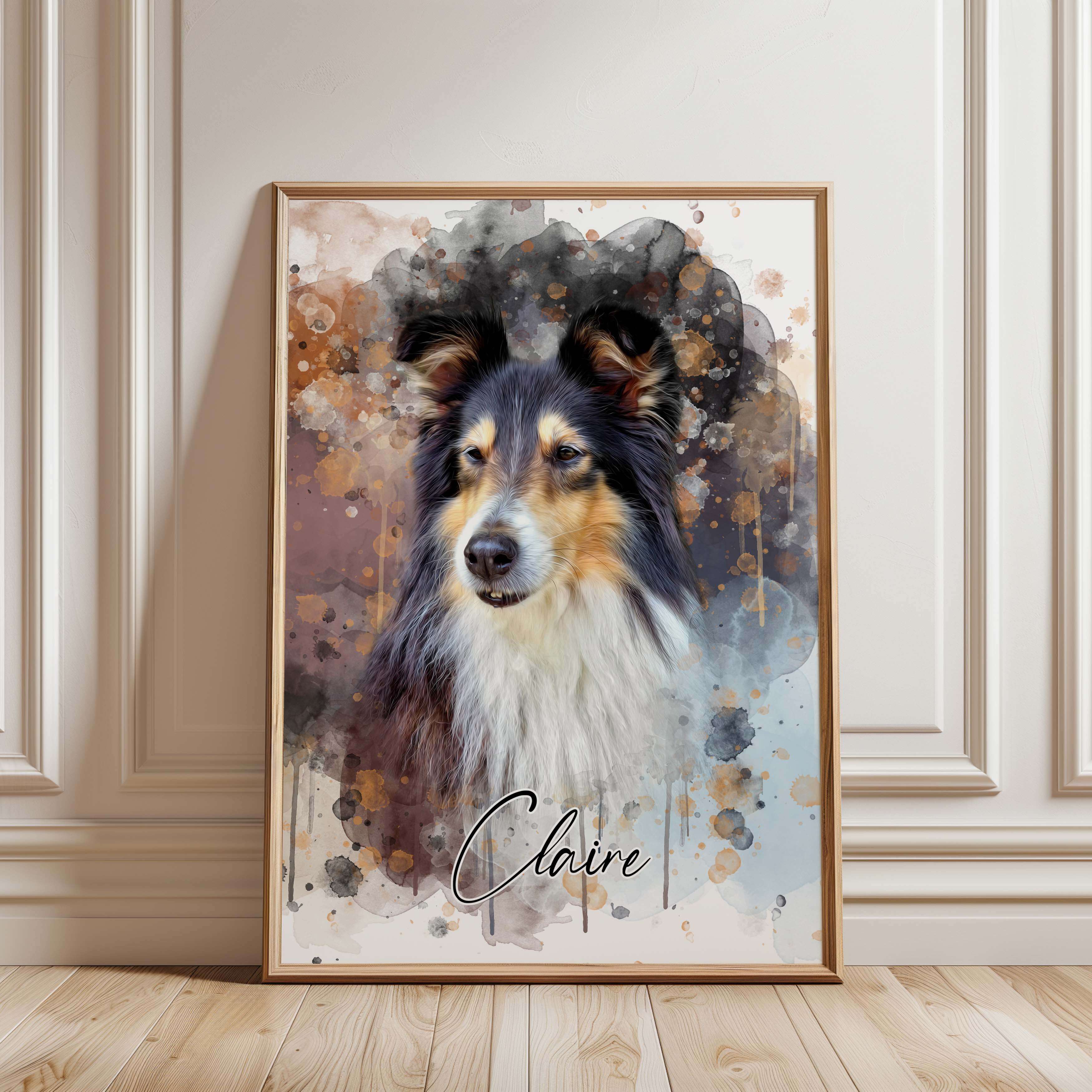 Wasserfarben Tierportrait personalsiiert